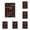 Brown 6PCS, variant on Miniature Trinket Shelf Crystal Shelf Decor Wooden Jewelry Display Tray, Easy To Use, Miniature Rings Earring Storage Tray Home Decoration