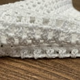 thumbnail image 5 of Small White Crochet Cotton Tablecloth Doilies Table Cover Protector Rectangle Nightstand Dresser for Bedroom, 5 of 6