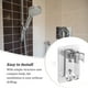 thumbnail image 5 of Yuarrent Soportes Ducha Metal Soporte firme fijo Potencia de succión ajustable Sin soporte de perforación Reemplazo Baño Hogar Juegos de accesorios de baño astilla de aluminio Yuarrent HA078044-04, 5 of 6
