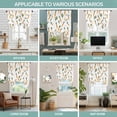 thumbnail image 6 of Carrots Easter Tie Up Curtain Valance for Window,Adjustable Rod Pocket Window Curtains Shades,Watercolor Orange Green Vegetable Light Filtering Valance Drapes for Living Room Kitchen Bedroom 46"x63", 6 of 9
