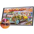 thumbnail image 2 of Kit de Pintura de Diamante 5D FLhrweasw Autobús Taladro Redondo Completo Decoración del Hogar, 2 of 9