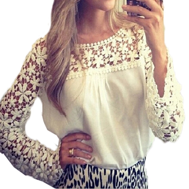 lace and chiffon tops