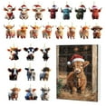 thumbnail image 3 of Cow Advent Calendar - 24 Days Farm Animal Christmas Countdown with Hanging Ornaments, 3 of 9