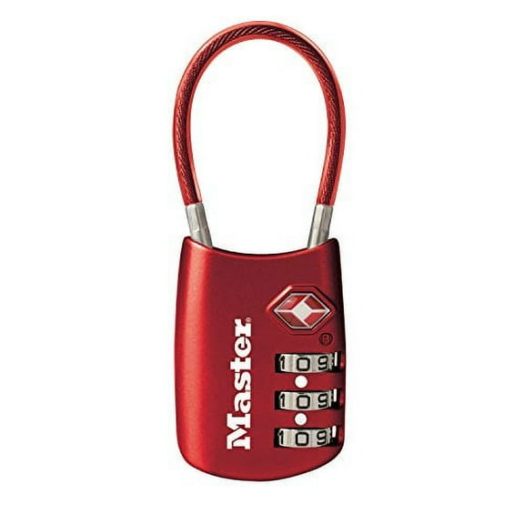 Master Lock Combination Padlock,Number of Dials 3 4688DRED