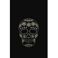 thumbnail image 2 of Junior's Lost Gods Halloween Sugar Skull Racerback Tank Top Black Large, 2 of 5