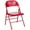 Red, variant on Flash Furniture HERCULES Series Triple Braced & Double Hinged Gray Metal Folding Chair