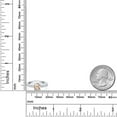 thumbnail image 4 of Gem Stone King 0.84 Ct Round Peach Morganite Rhodium Plated Ring (Size 5), 4 of 4
