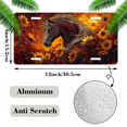 thumbnail image 2 of 1 Pcs 2D Flat License Plate Covers & Frames, A Horse Among Sunflowers For Decorative Front, Waterproof For Decoration Aluminum License Plate Covers & Frames Cover For Men Women, 12" X 6", 2 of 7