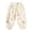 Beige-02, variant on Kids Cotton Print Elastic Waist Pants Lightweight Breathable Kids Harem Pants With Cuffed Ankles