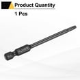 thumbnail image 3 of Uxcell T15 Torx Head Screwdriver Bit 1/4" Hex Shank 3" Long Magnetic with Hole, 3 of 7