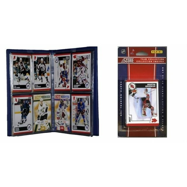 C & I Collectables 2010DEVILSTS NHL New Jersey Devils Licensed 2010 Score Team Set and Storage Album