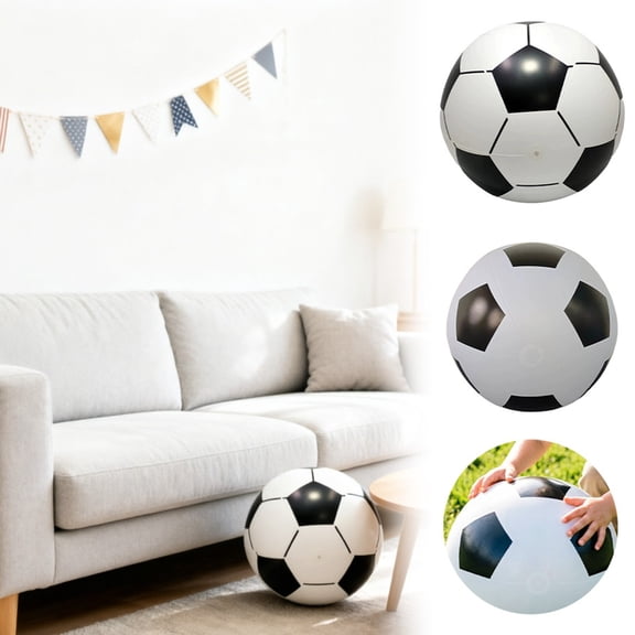 2026 Champion Sports Retro Soccer Ball – Classic Black & White Design, Soft-Touch TPU Cover, All-Weather Ball for Club Play, Gym Class & Recreation