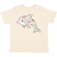 thumbnail image 3 of Inktastic Cute Flowered Dolphin Girls Toddler T-Shirt, 3 of 5