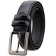 thumbnail image 1 of Tal Belt Cinturón para hombre Ancho 3,3 cm Cinturón con hebilla Pin Cinturón casual Cuero negro ShuxiuWang 8390611643768, 1 of 1