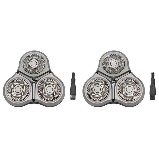 2 Uds para S500C S500 S300 Cabezal de Afeitadora EléCtrica + Cepillo Reemplazar Cabezal de Afeitadora MJTXD01SKS Accesorios para Cabezal de Corte