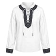 thumbnail image 5 of Zylarhe Boys Halloween Shirts Seaside Explorer Long Sleeve Tee with Whale Graphic Kids White 9-10 Years, 5 of 6