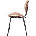 thumbnail image 3 of Lorell Bentwood Cafe Chairs Plywood Seat - Plywood Back - Metal, Powder Coated Steel Frame - Walnut - 2 / Carton, 3 of 7