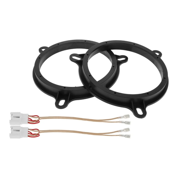 Unique Bargains Speaker Spacer Ring Tweeter Speaker Spacer Adapter Car for Mazda CX-5 2013-2022 Rear Doors ABS Black with Audio Wiring Harness Waterproof