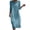 Navy, variant on Ohufall Women Dress Printed 3/4 Sleeve Crew Neck Maxi Dress Lightweight Vacation Fashion Casual Dresses