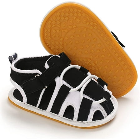 

Baby Boys Girls Sandals Premium Infant Summer Outdoor Shoes PU Lightweight Soft Anti-Slip Sole Toddler Prewalker