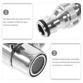 thumbnail image 3 of OULII Kitchen Faucet Diverter Valve Copper Water Line Splitter 1 Set, 3 of 6