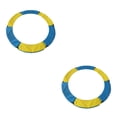 thumbnail image 1 of Sonducket Cojín de repuesto para cama elástica, acolchado de seguridad, cubierta de resorte, amarillo, azul, 1,5 m Amarillo azul 1.5 m 2Conjunto, 1 of 1