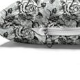 thumbnail image 4 of Black and White Pet Bed, Blossoming Romantic Roses Soulful Expression Bouquet of Love, Resistant Pad for Dogs and Cats Cushion with Removable Cover, 24" x 39", Pale Grey Black White, by Ambesonne, 4 of 4