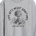 thumbnail image 3 of Peanuts - Life Gets Messy Pig Pen - Men's Long Sleeve T-Shirt, 3 of 6