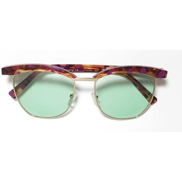 Bob Sdrunk PURPLE TORTOISE Grace 54/LG Sunglasses Bob Sdrunk Grace 54-LG Purple Tortoise Frame / Green Lens  main image 2