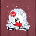 thumbnail image 3 of Coca-Cola - Happy Holiday Sled - Women's Lightweight French Terry Long Sleeve Shirt, 3 of 5