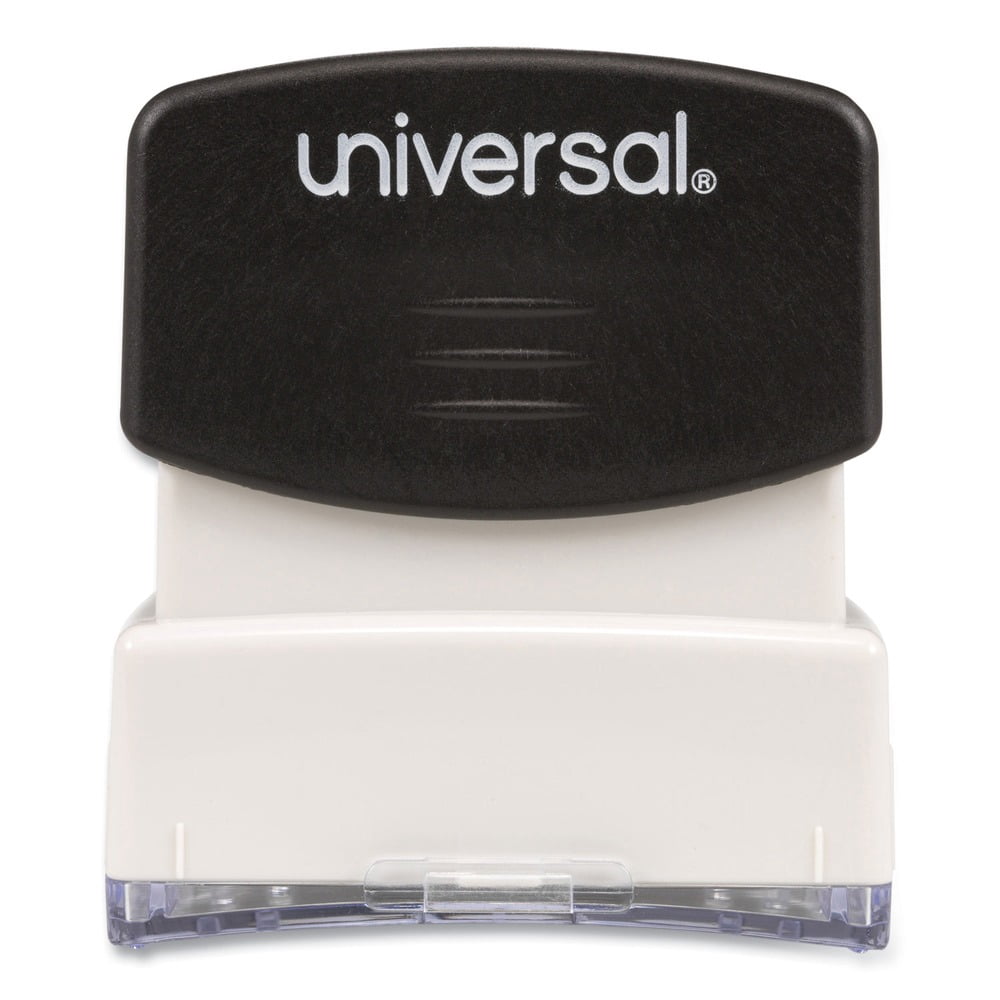(2 pack) Universal Message Stamp, SCANNED, Pre-Inked One-Color, Blue -UNV10157