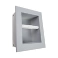thumbnail image 3 of Typhon Recessed Solid Wood Toilet Paper Holder 7 x 8.5, Primed Gray, 3 of 3