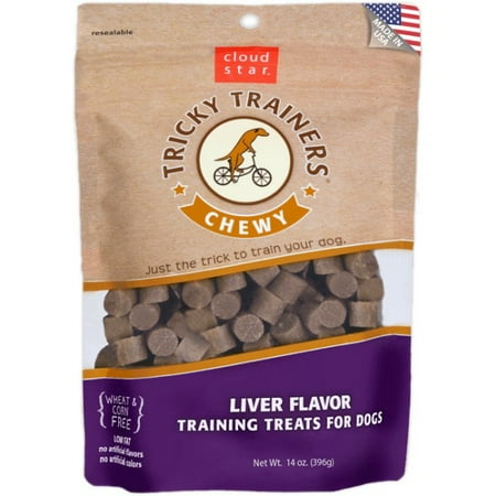 Tricky Trainers Liver Treats - Cloud Star Chewy Tricky Trainers Liver 14 oz Dog Treats