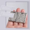 thumbnail image 4 of 2Pcs Mini Bible Book Pendant Photo Box DIY Accessory Keychain Pendant for Decor, 4 of 8