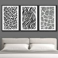 thumbnail image 2 of IDEA4WALL Framed Wall Art Print Set Black White Geometric Shape Collage Abstract Shapes Illustrations Modern Decorative Multicolor Boho for Living Room, Bedroom, Office - 24"x36"x3 Black, 2 of 5