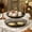 Black, variant on Kitchen Utensils Gadgets - 9.45inches / 24cm Double Layered Fruit Plates Exquisite Household Plates Living Room Coffee Table Candy Plates Upscale Snack Plates Placement Plates