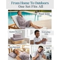 thumbnail image 6 of Casa Platino Bath Towels Set of 24 – 100% Cotton Ring-Spun, 2 Bath Sheets, 2 Gym, 2 Bath, 4 Fingertip, 6 Hand, 8 Washcloths, Absorbent, Luxury Softness for Daily Living – Platinum, 6 of 9