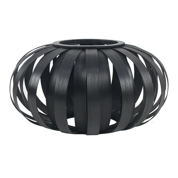 A and B Home Bamboo Black Large Chandelier