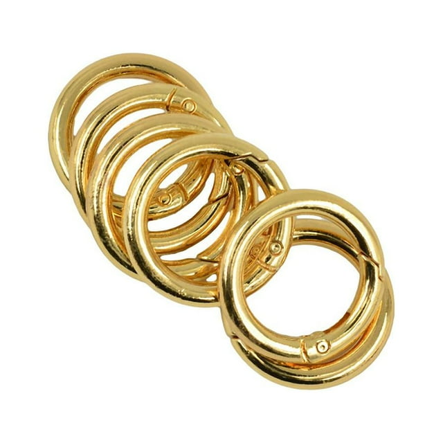 Abbracc 6 Pcs Pince à Ressort Ronde pour Sac à Main Sangle d'Épaule Or