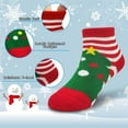 thumbnail image 2 of Kids Christmas Socks, 5 Pairs Girls Boys Xmas Holiday Crew Socks with Cartoon Pattern for 1-12 Years, 2 of 7