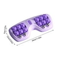 thumbnail image 3 of Portable Double Foot Massage Roller for Plantar Fasciitis Relief - 3-in-1 Massage Techniques for Pain Relief, Improved Circulation & Muscle Recovery, Home Office Reflexology Tool, 3 of 4