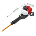 thumbnail image 2 of 61*38.5*26.5cm 52cc Gas Powered Jack Hammer Demolition Concrete Breaker Punch Drill with Translucent Fuel Tank, 2 of 15