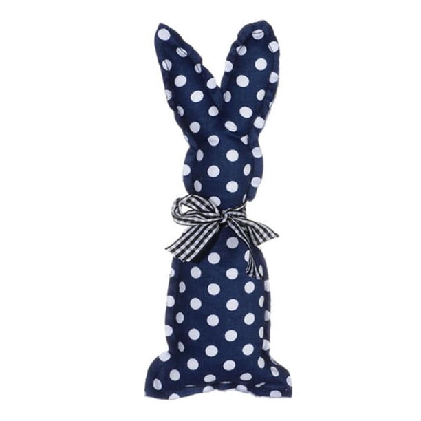 Muñeco de conejo de Pascua suave, adorno de conejito, juguetes de peluche para decoración del hogar y fiestas. azul grande