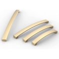 thumbnail image 3 of Juego de 2 manijas para gabinetes, tiradores para cajones, manijas para puertas de gabinetes de cocina de aluminio, orificio Ce de latón de 160 mm (6,3 pulgadas), 3 of 5