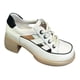 thumbnail image 5 of Sandalias de tacón para mujer, zapatillas de deporte de , con cordones, cómodos, Retro, huecos, elegantes, zapatos de tacón grueso, zapatos Blanco Salvador sandalias de tacón alto, 5 of 9