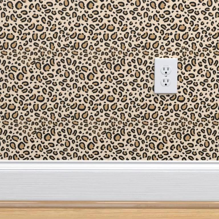 Tan Animal Print Removable Wallpaper