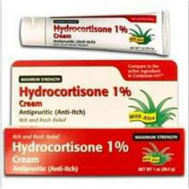 Hydrocortisone 1 Cream with Aloe, 0.5 Oz.