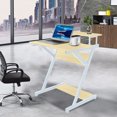Computer Desk with Monitor Stand Work Study PC Office Desk for Small