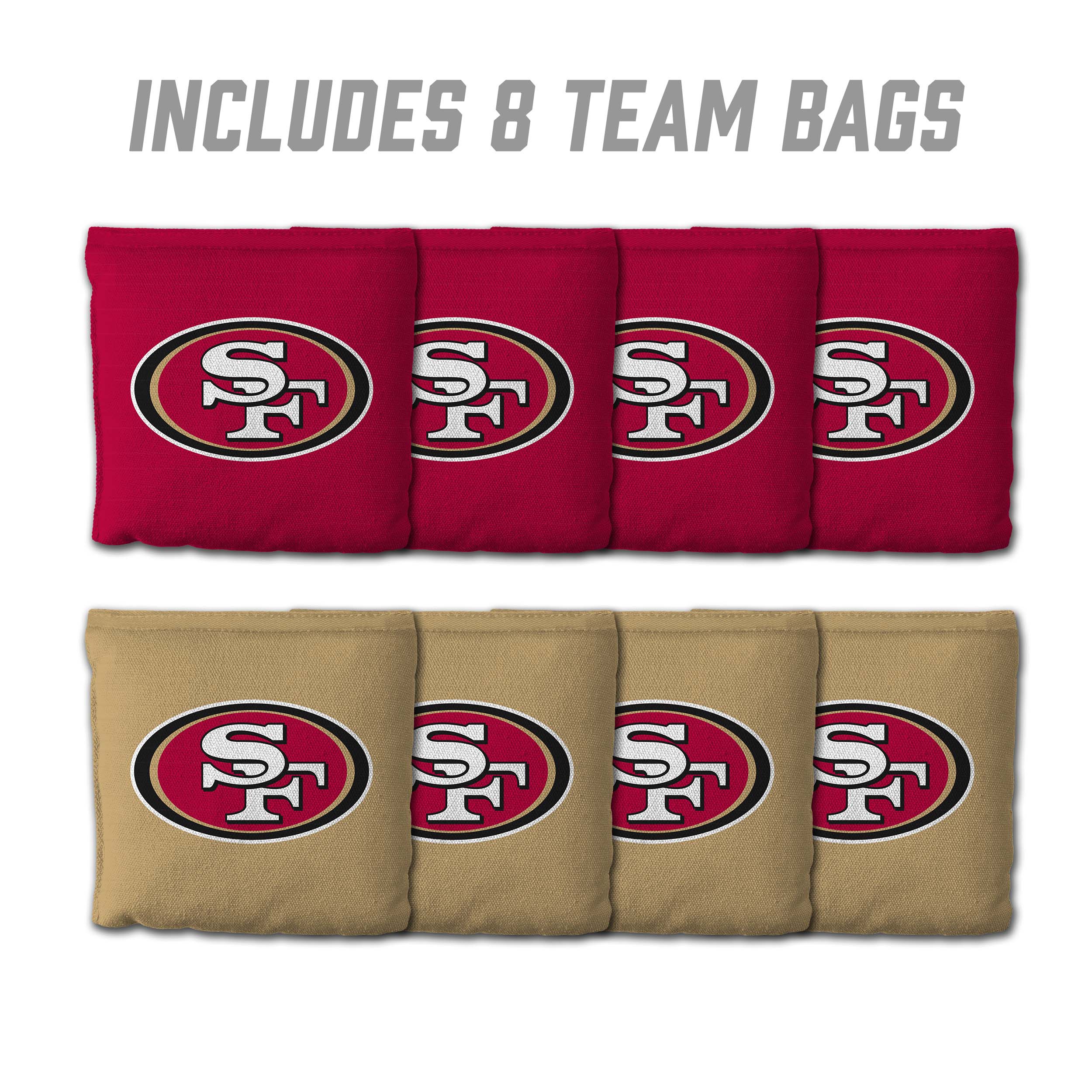 San Francisco 49ers 8pk Licensed Cornhole Bags