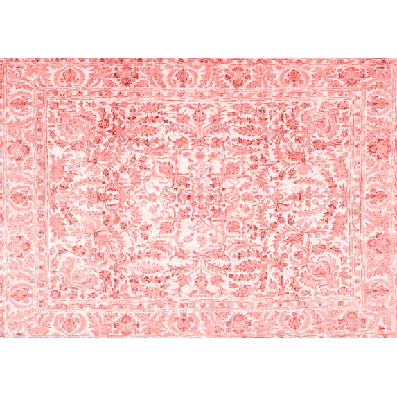 Ahgly Company Indoor Rectangle Persian Red Traditional Area Rugs, 2' x 5'